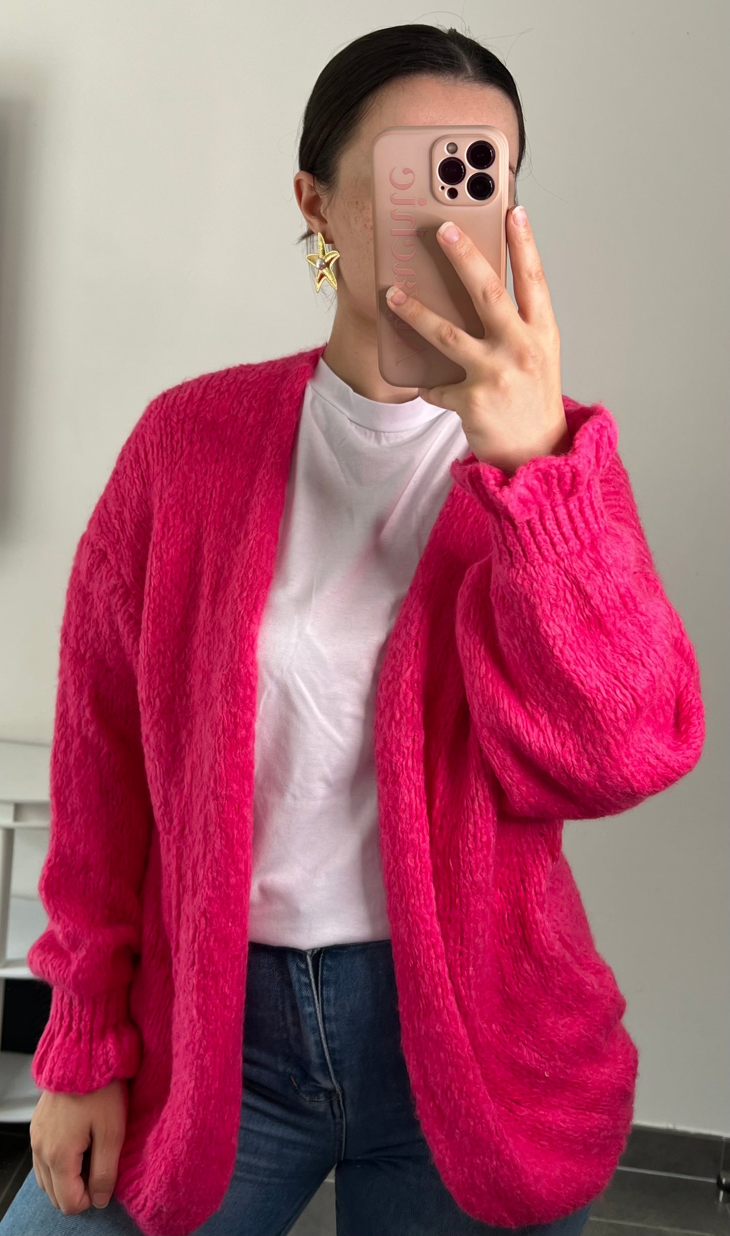 GILET LÉNA FUSCHIA