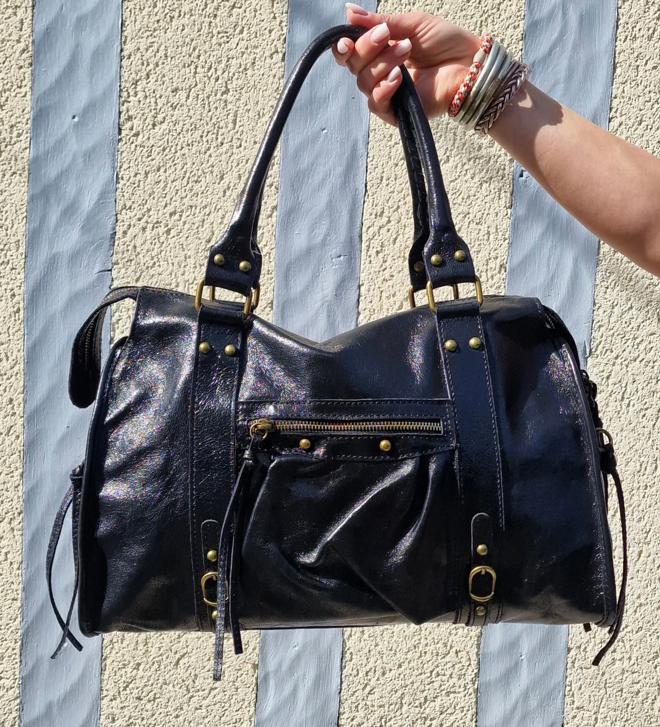 SAC MILANO IRISÉ 100% CUIR