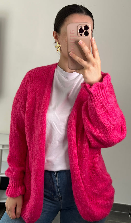 GILET LÉNA FUSCHIA