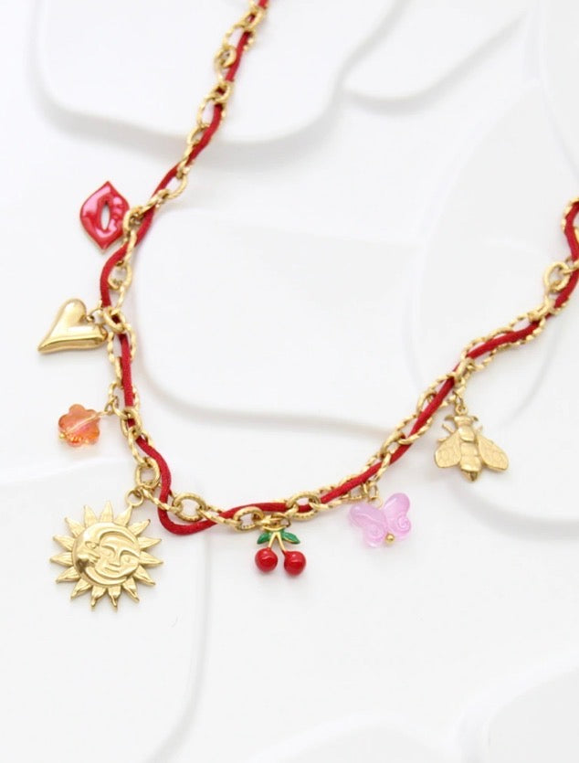 COLLIER CERISE
