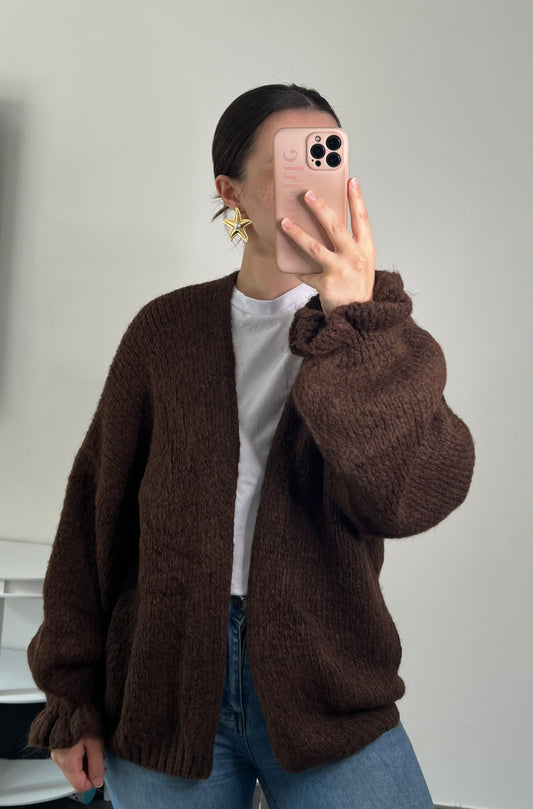 GILET LÉNA CHOCOLAT